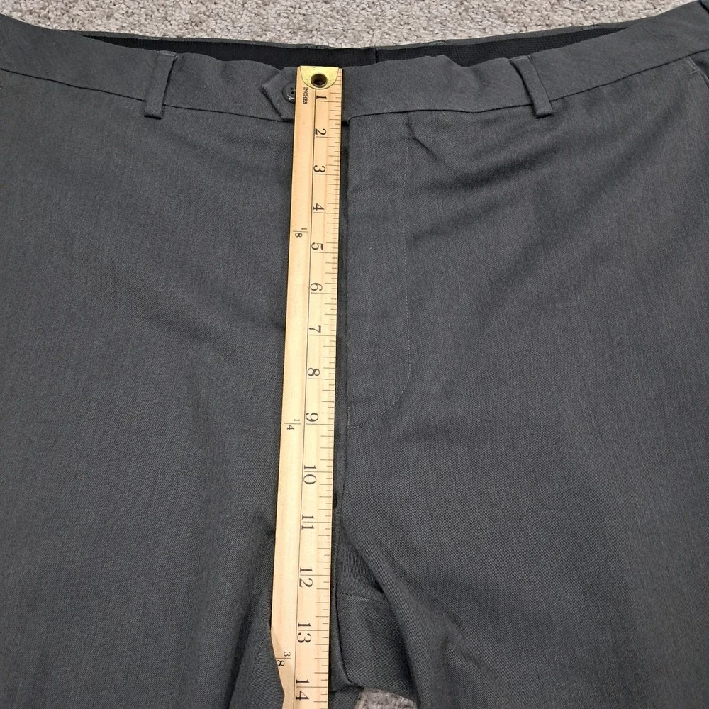 Stafford Travel Classic Fit Super Trouser‎ Mens 40x30 Charcoal Gray Dress Pants
